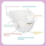 Newborn Diapers for Baby's Sensitive Skin Size 1(8-14lb) 82 Count,Babycozy Bouncy Soft Diapers Fit Baby Preemie, Dry Disposable Diapers Hypoallergenic Without Chlorine - Image 9